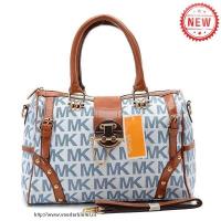 michael kors pyramid stud logo groot blauw boekentassen Tasjes Online pyk62928